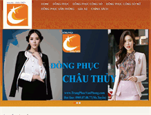 Tablet Screenshot of dongphucvanphong.info
